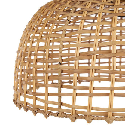 Handgewebter Rattan-Glockenschirm 60 cm – offenes Gittergeflecht