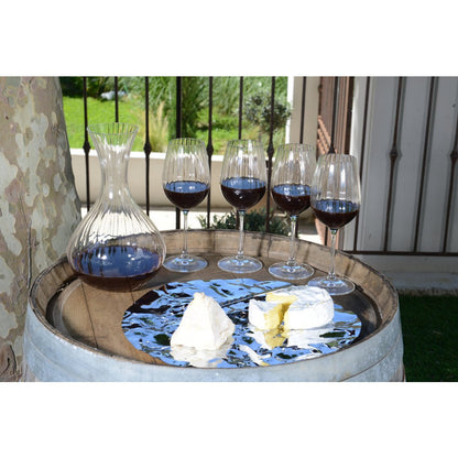 Glass wine glasses, clear set of 6 - 350ml