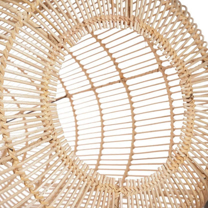 Rattan-Pendelleuchte 50 × 80 cm – zylindrisch, gerippt