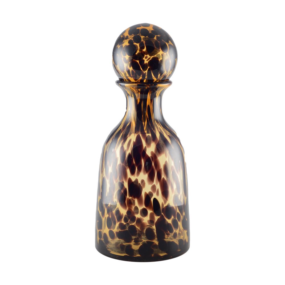 Brun glaskaraffel med prop, 1,6 L