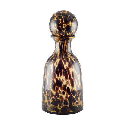 Brun glaskaraffel med prop, 1,6 L