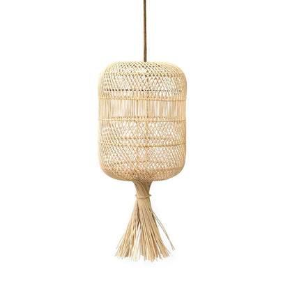 Rattan gulvlampeskærm 22 cm - Dumpling, beige, kun skærm