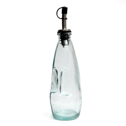 Flasche aus recyceltem Glas für Olivenöl - Blau - 23 cm
