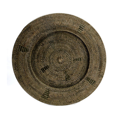 Rattan vægplade, brun, 80 cm - håndvævet statement